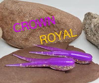 1.75" Double Tap Split Tail Shad - Crown Royal 029