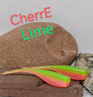 2" STINGER TUNA TAIL SHAD - CherrE Lime - 021