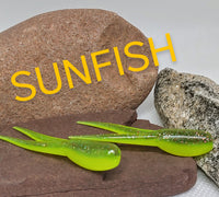 1.75" Double Tap Split Tail Shad - Sunfish