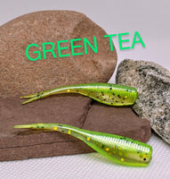 2" STINGER TUNA TAIL SHAD - Green Tea - 101