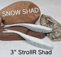 3" StrollR ShaD - Snow Shad - 015