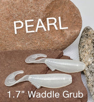 1.7" Waddle Grub - Pearl