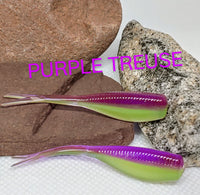 2" STINGER TUNA TAIL SHAD - Purple Treuse - 107