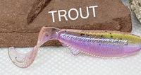 1.7" Waddle Grub - Trout