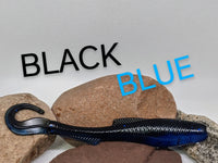 5.2" SHADDLE WORM - Black / Blue