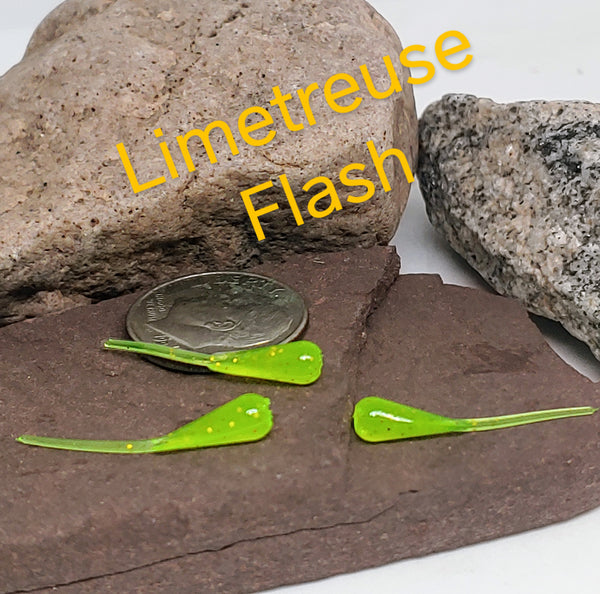 .9" Little Ben Whip Tail - LIMETREUSE FLASH 046