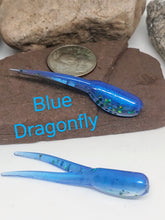 Load image into Gallery viewer, 1.75&quot; Double Tap Split Tail Shad - Blue Dragonfly
