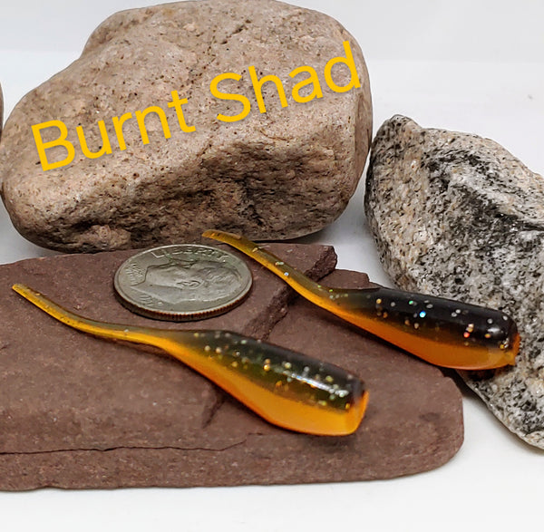 Tickle Tail Shad 2" - Burnt Shad 077