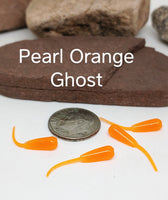 .9" Little Ben Whip Tail - PEARL ORANGE GHOST 023