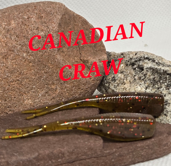 2" STINGER TUNA TAIL SHAD - CANADIAN CRAW - 164