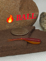 1.2" Stinger Tuna Tail Shad - Fire Ball - 020