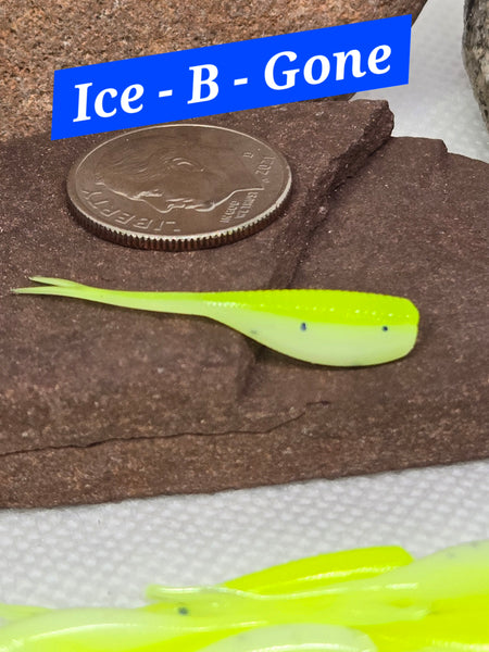 1.2" Stinger Tuna Tail Shad - Ice B Gone - 021