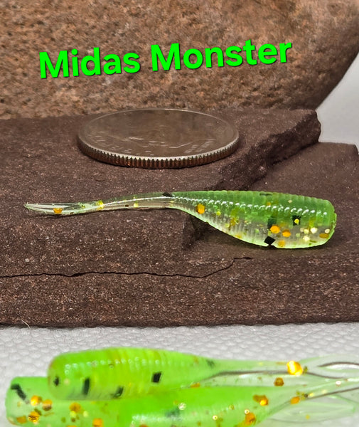 1.2" Stinger Tuna Tail Shad - Midas Monster - 002