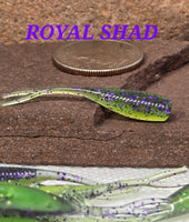 1.2" Stinger Tuna Tail Shad - Royal Shad - 007