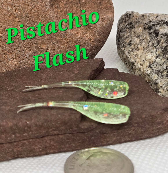 1.2" Stinger Tuna Tail Shad - Pistachio Flash - 026