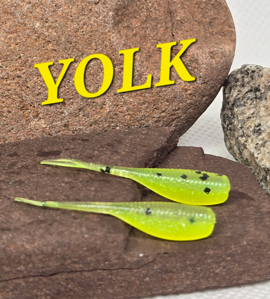 1.2" Stinger Tuna Tail Shad - YOLK - 000