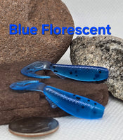 1.7" Waddle Grub - Florescent Blue - 011A