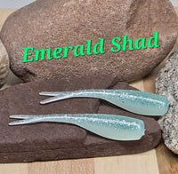 2" STINGER TUNA TAIL SHAD - Emerald Shad - XXX