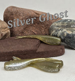 2" STINGER TUNA TAIL SHAD - Silver Ghost 065