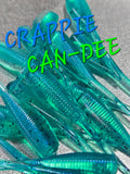 2" STINGER TUNA TAIL SHAD - CRAPPIE CAN-DEE 020