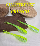 2" STINGER TUNA TAIL SHAD - CHARTREUSE CRUNCH WIS028