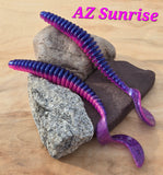 4.5" CURL TAIL RING WORM - AZ SUNRISE