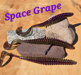 4.5" CURL TAIL RING WORM - SPACE GRAPE