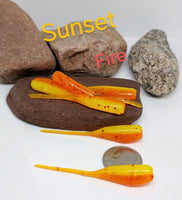 Tickle Tail Shad 2" - Sunset Fire 073