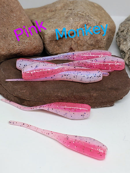 Tickle Tail Shad 2" - Pink Monkey