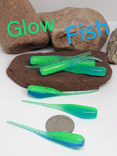 Load image into Gallery viewer, Tickle Tail Shad 2&quot; - Glow Fish
