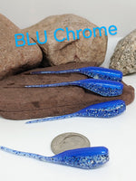 Tickle Tail Shad 2" - BLU Chrome 011