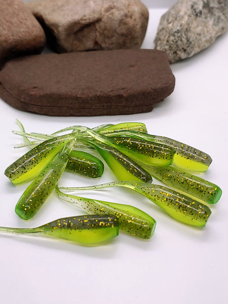 Tickle Tail Shad 2" - Treuse Bombs 076