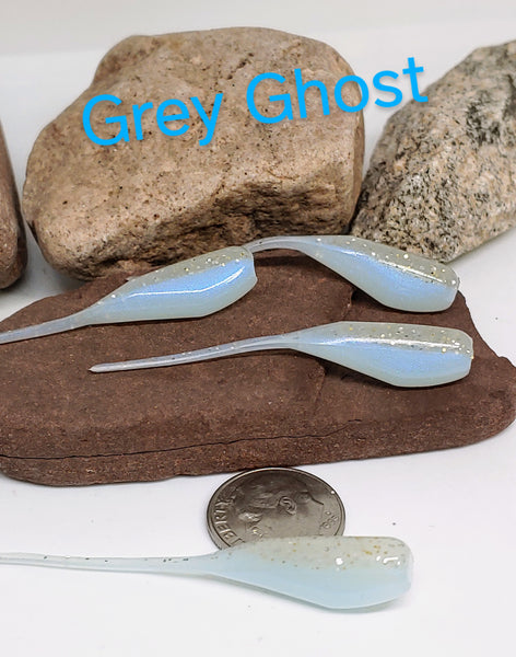 Tickle Tail Shad 2" - Grey Ghost 040