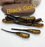 Tickle Tail Shad 2" - Black Gold 008