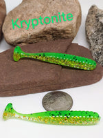 Swim Grub Bat Tail 2" - Kryptonite