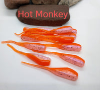 Tickle Tail Shad 2" - Hot Monkey 041