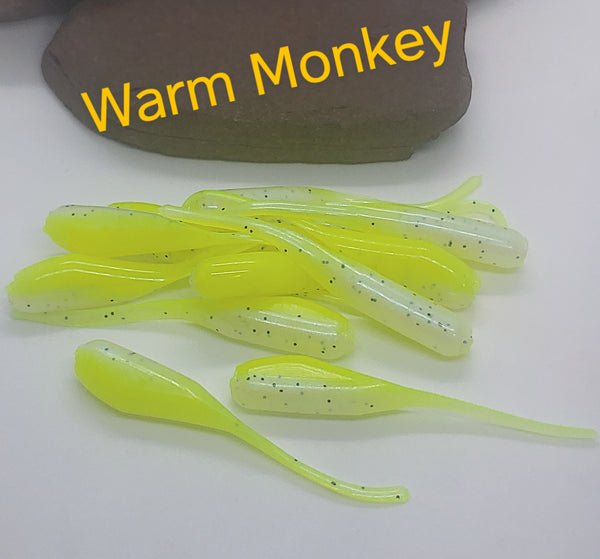 Tickle Tail Shad 2" - Warm Monkey 078