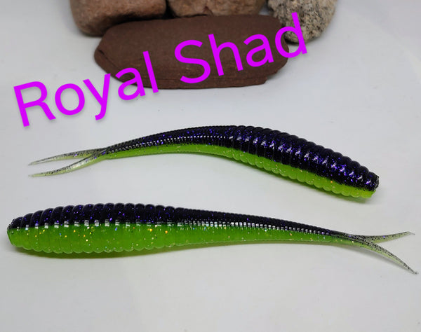 4.25" Flicker Fluke - Royal Shad