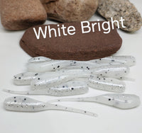 Tickle Tail Shad 2" - White Bright 080